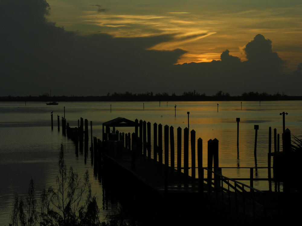 Sunrise overIndian River. Micco, Florida