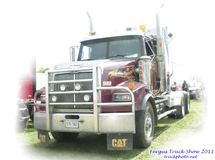 Maroon Western Star With Cattle Guard Fergus Truck Show 2011