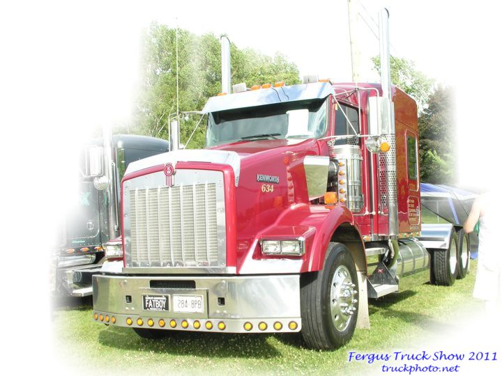 Red Kenworth Highway Tractor Fergus Truck Show 2011
