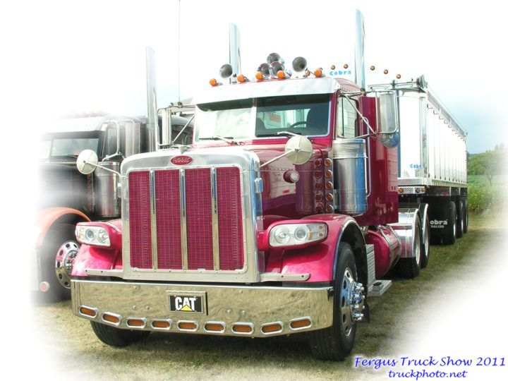 Red Peterbilt Tractor With Cobra Dump Trailer Fergus Truck Show 2011