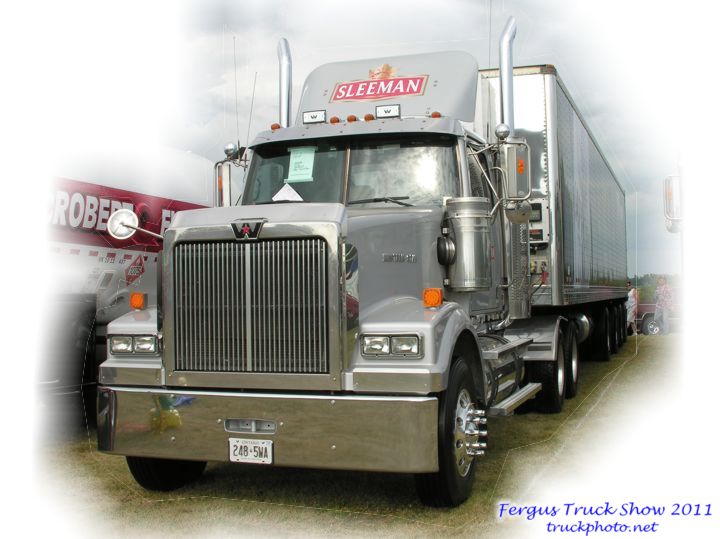 Silver Sleeman Western Star Day Cab Tractor Fergus Truck Show 2011